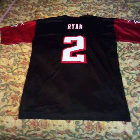 Atlanta Falcons Reebok NFL Players Football Jersey #2 Matt Ryan Men's XL Black - Picture 10 of 14